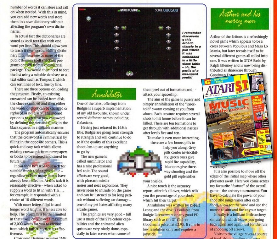 Atari ST User magazine image