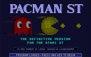 Pacman ST screens