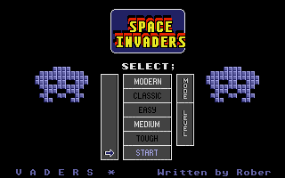 Space Invaders screens